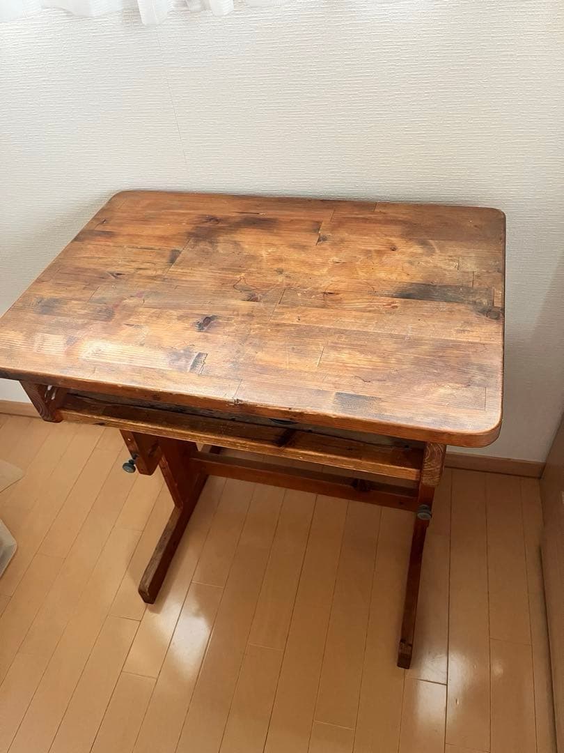 お早めに！人気のビンテージ木製　約縦45×横65 アンティーク　レトロ　学習机 楽天市場】デスク 木製 机 おしゃれ アンティーク 幅112 奥行45 レトロ