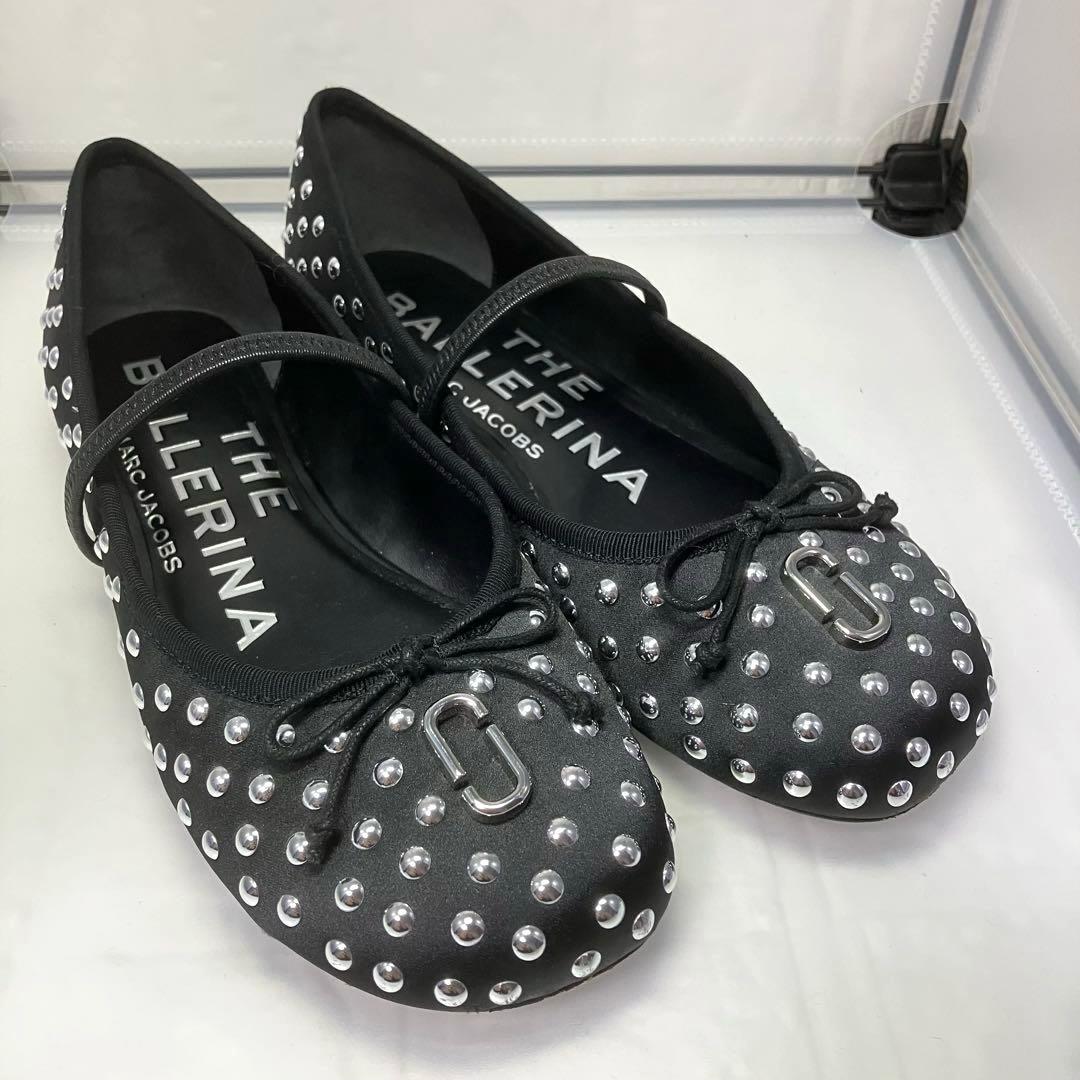 ☆極美品☆MARCJACOBSサブリナ スタッズ バレエ フラットシューズ 24
