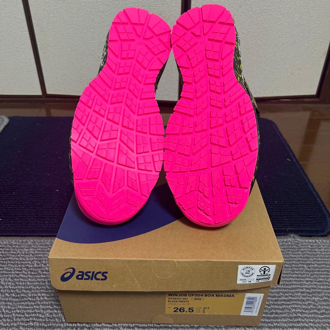 安全靴 asics WINJOB CP304 BOA MAGMA 26.5cm