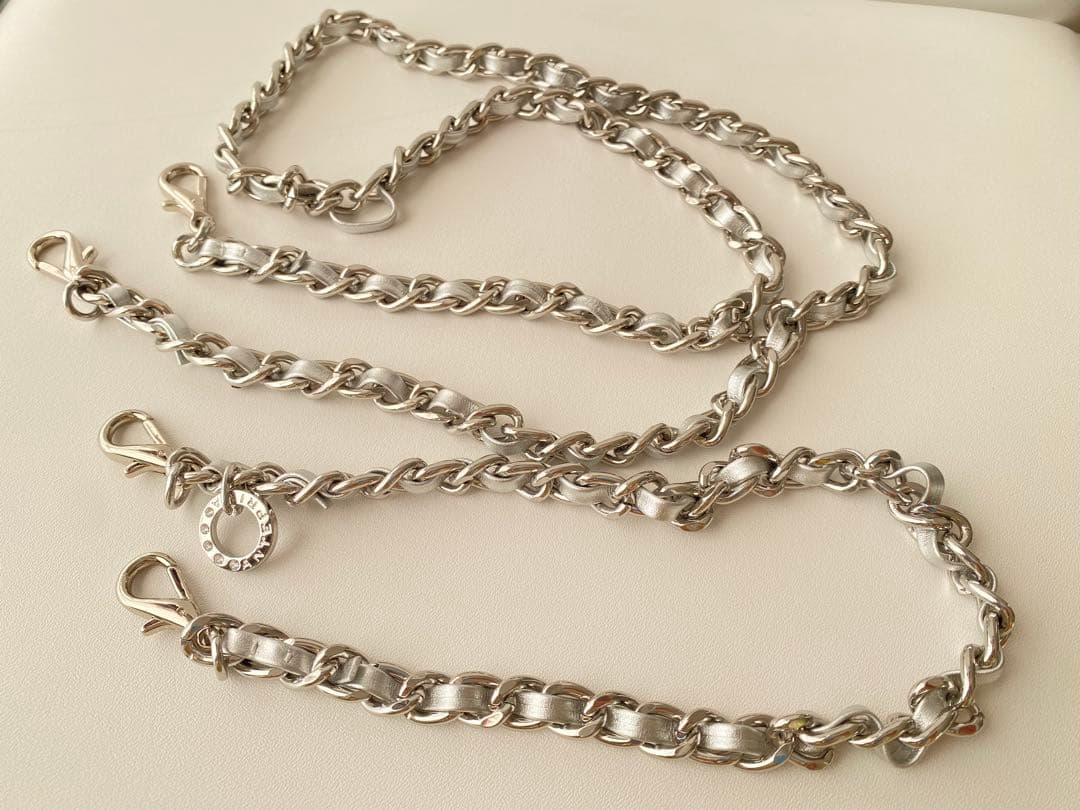 アンテプリマ　ショルダーバッグのチェーン ANTEPRIMA(アンテプリマ) チェーンショルダーバッグ パープル×シルバー