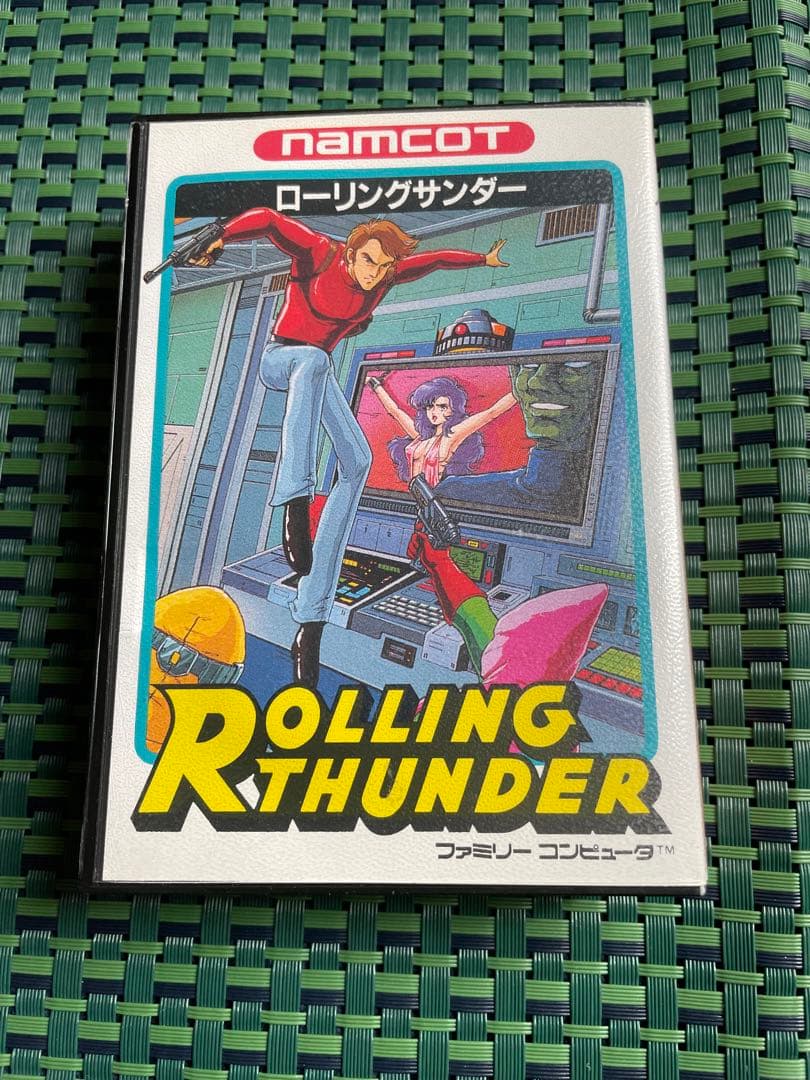 ファミコンソフト　ローリングサンダー　カセット　箱・説明書 楽天市場】【中古】ローリングサンダーファミコンソフト 【レトロ