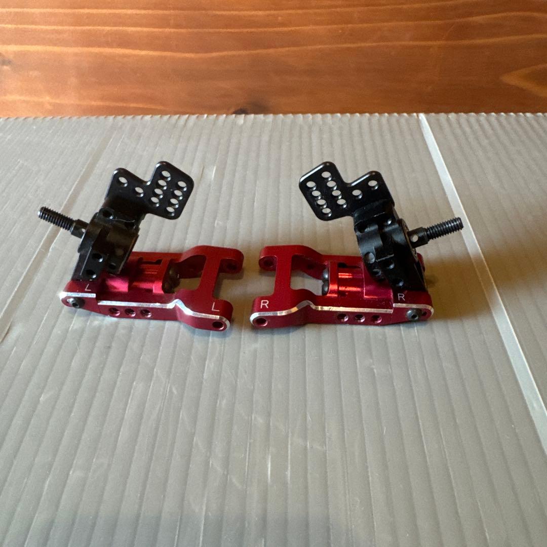 ヨコモ YD-2用 アルミ可変式 リヤ Hアーム レッドReve D ナックル