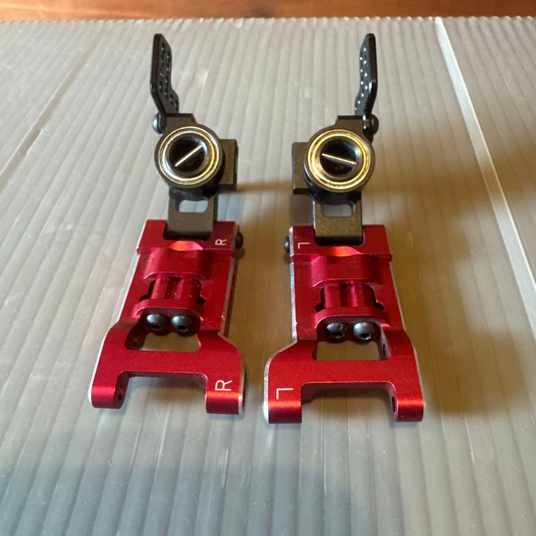 ヨコモ YD-2用 アルミ可変式 リヤ Hアーム レッドReve D ナックル