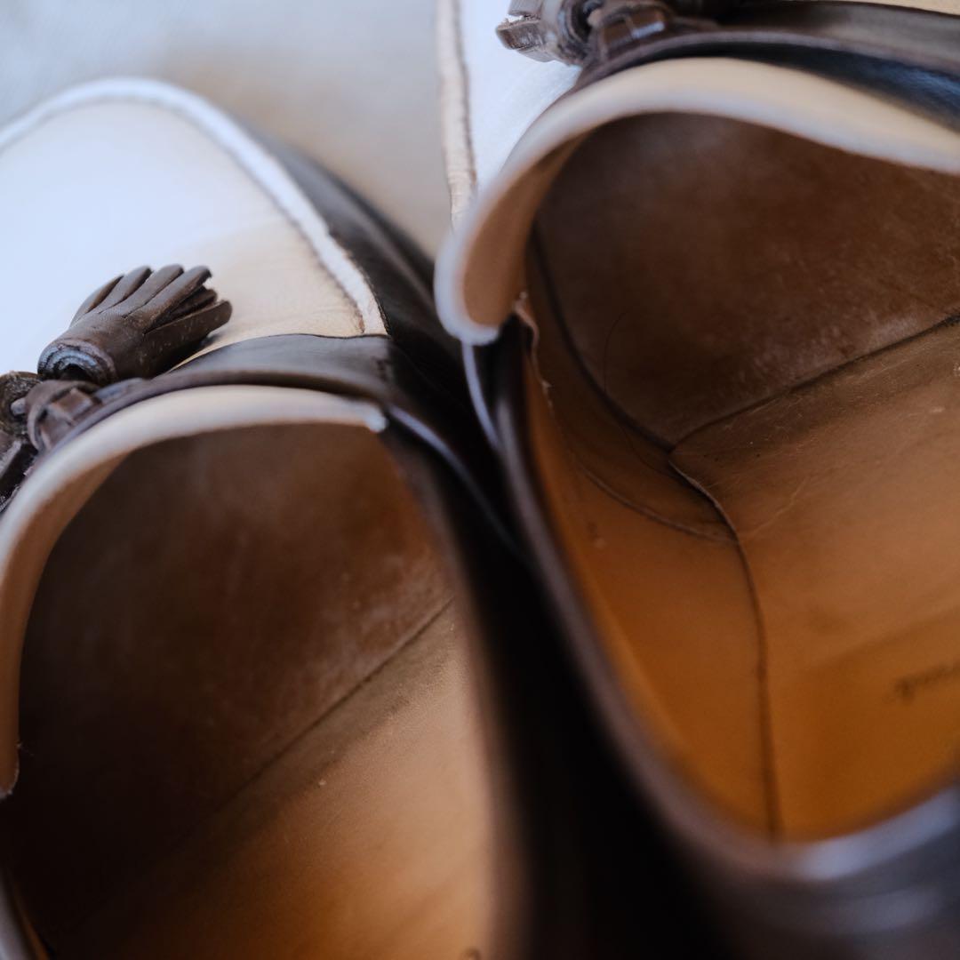 Church'sチャーチ101コンビタッセルローファー茶× 白RADLEY90F - メルカリ