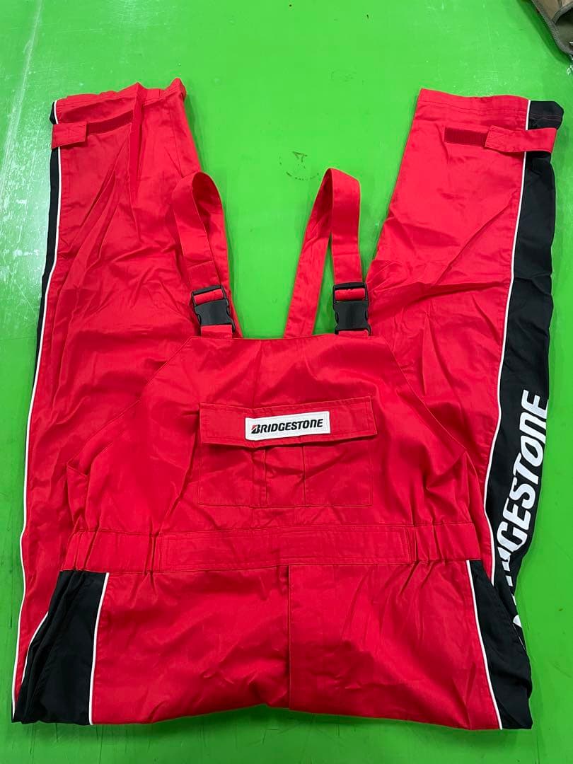 美品　ブリヂストン つなぎ　サロペット　作業着 公式]KR713 日本製生地・日本縫製 CATサロペット ツートン