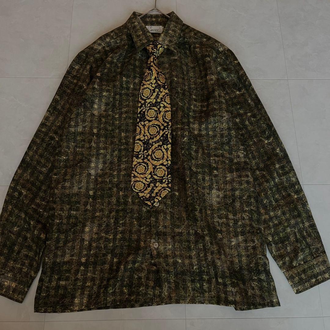 極美品✨豪華5点セット✨イタリア製ダブルスーツVERSACEネクタイ ピンズ