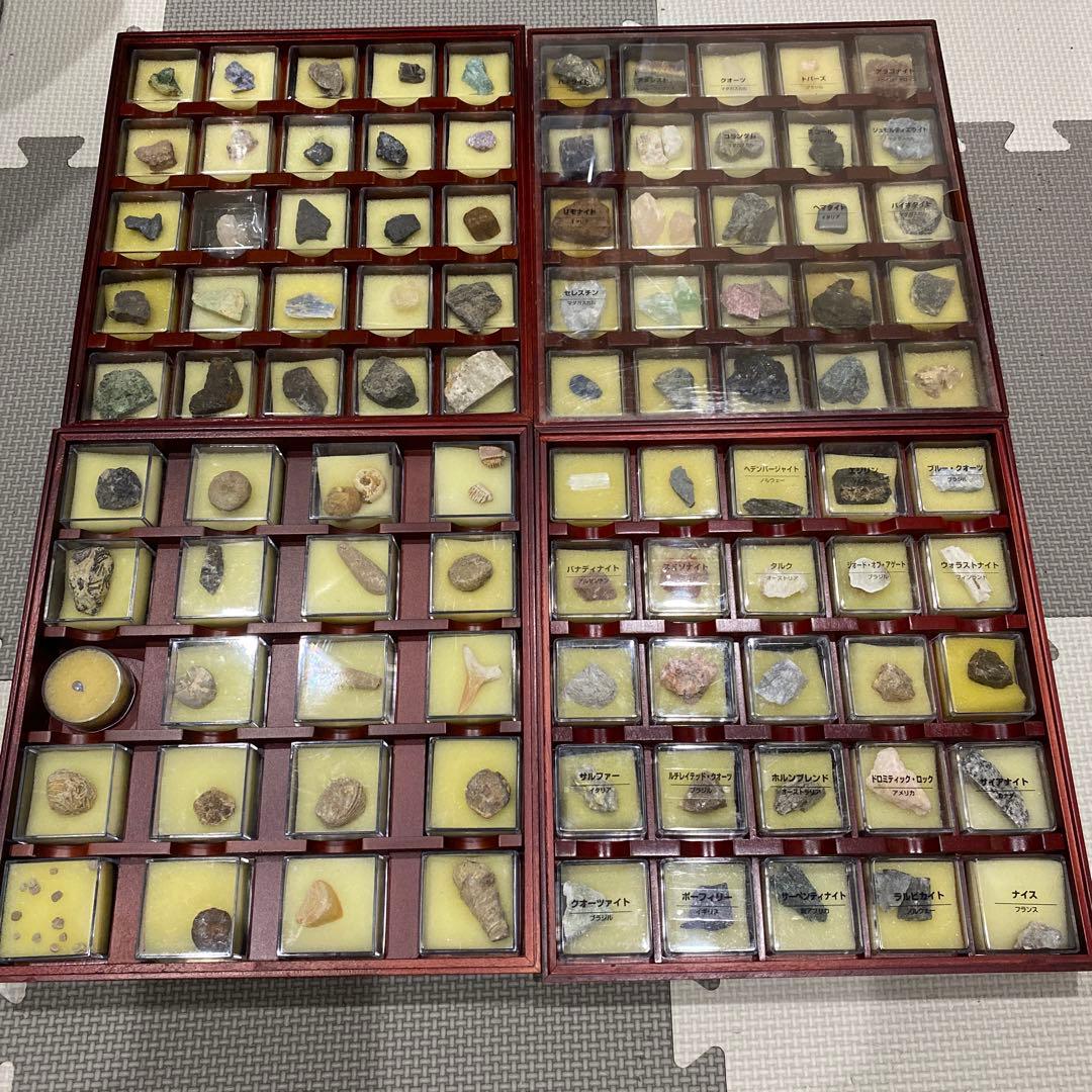 ディアゴスティーニ⭐️トレジャーストーン 鉱物 天然石 化石 標本 8箱