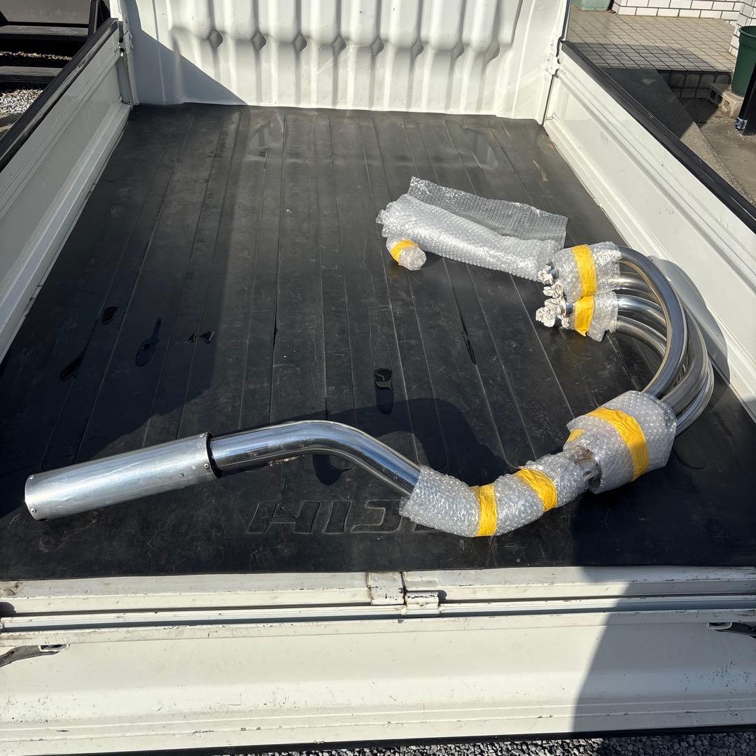 CBX400F用 初期の雷エンデ菅 CBX400F 猪武者ブレット管 第二章 無地 サイレンサーなし | REDSTAGE