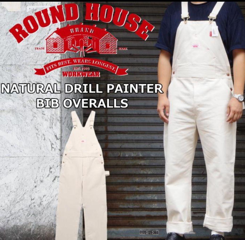 ラウンドハウス オーバーオール W32 L32 USA 中古・古着通販】round house (ラウンドハウス) デニムオーバーオール