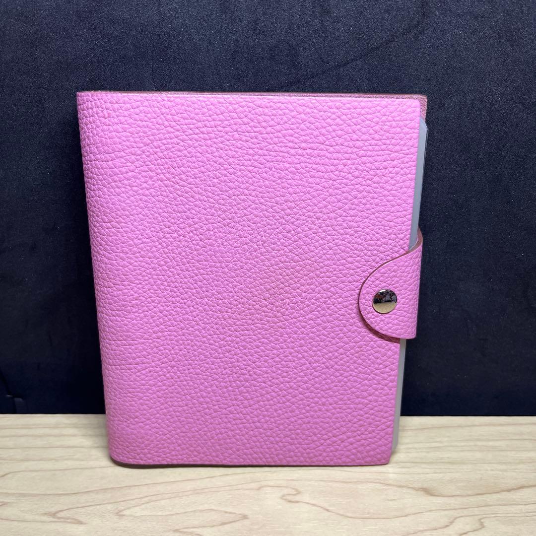 美品 エルメス 手帳カバー ユリスPM ピンク レフィル別売 - メルカリ