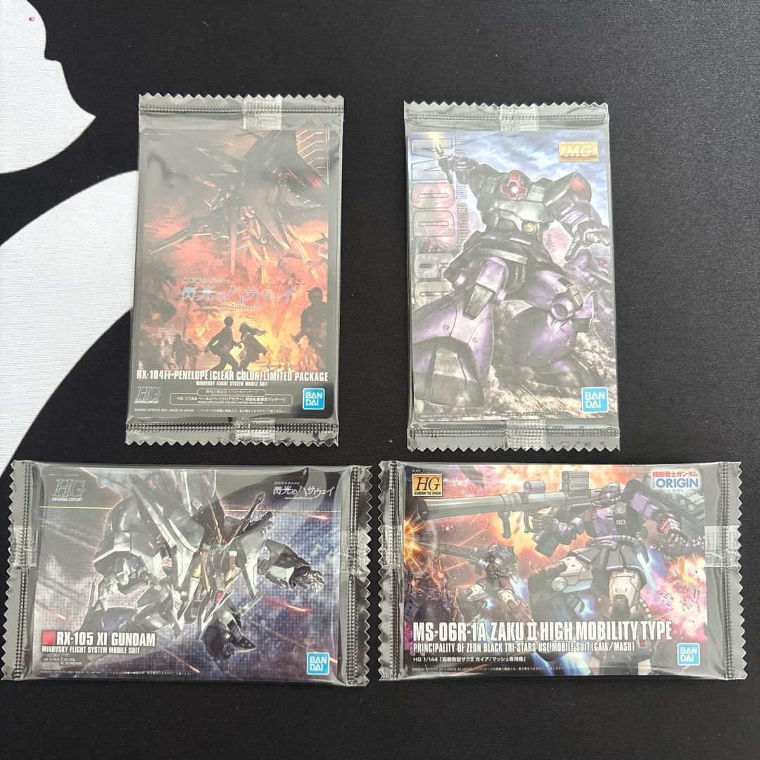 ガンプラ パッケージアート コレクション 閃光のハサウェイ 4枚まとめ