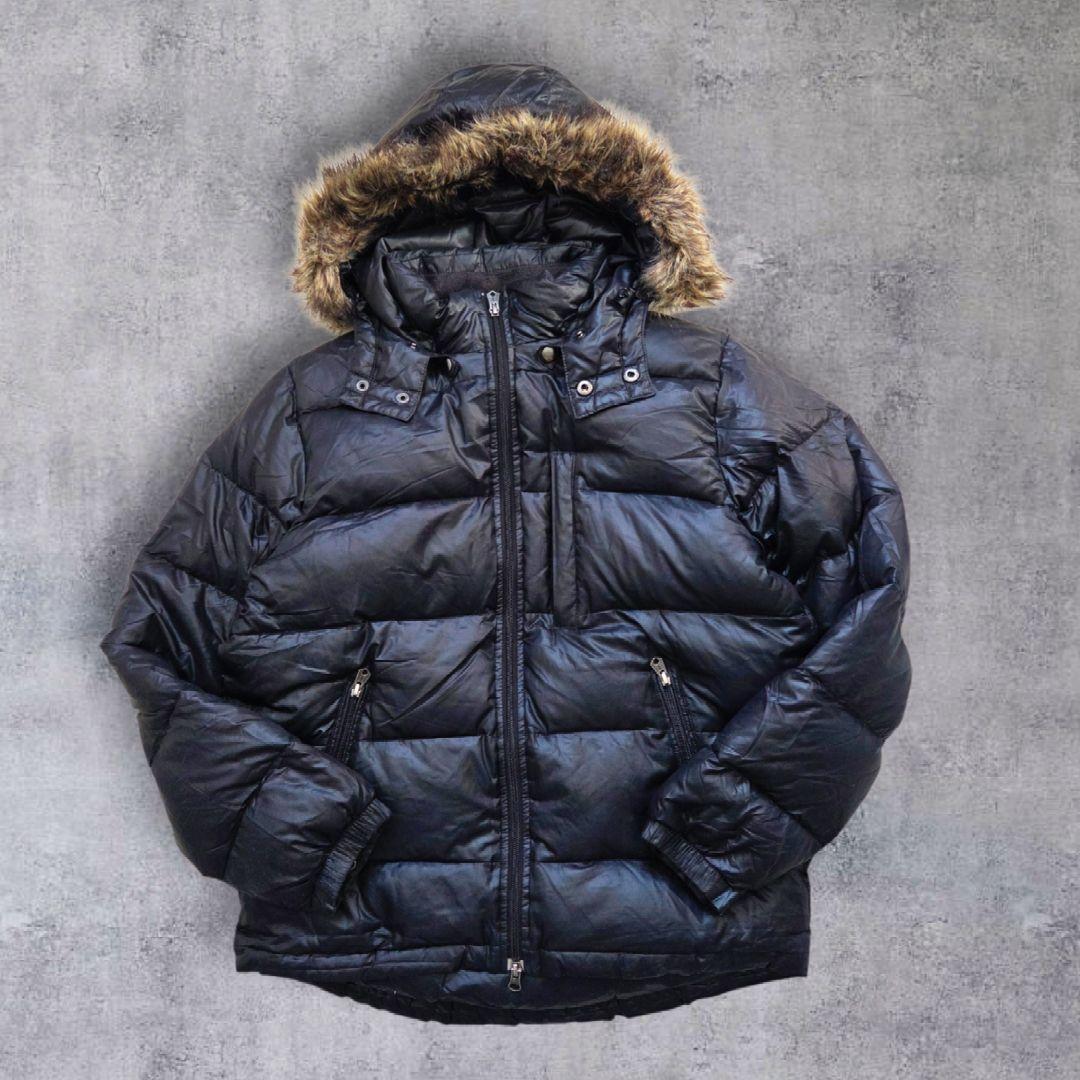 y2k archive old gap ダウンジャケット ファー 黒 短丈 y2k archive old gap ダウンジャケット ファー 黒 短丈 - メルカリ