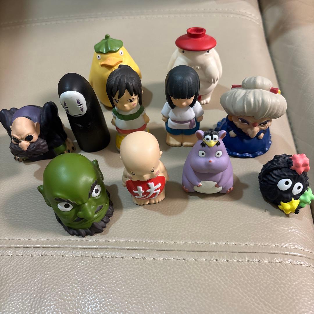 スタジオジブリ　千と千尋の神隠し　指人形　セット 新品未開封 千と千尋の神隠し ゆびにんぎょう 指人形 千 ハク 坊 千尋