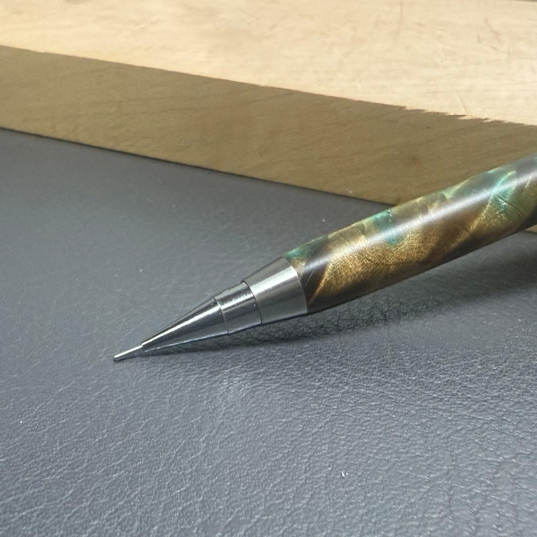 126栃サバ杢スタビ PG-5用カスタム木軸 低重心テーパータイプ