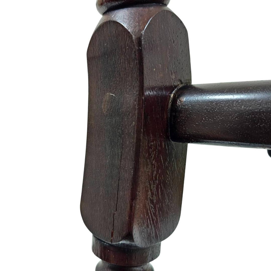 現状渡し】九州民芸家具 南京小椅子 丸座 2脚セット① ろくろ脚