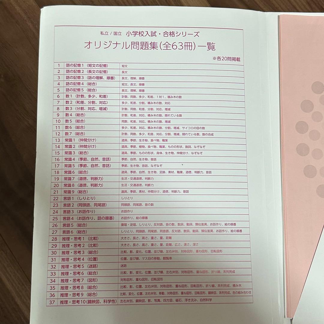 伸芽会　赤本　新版　61冊