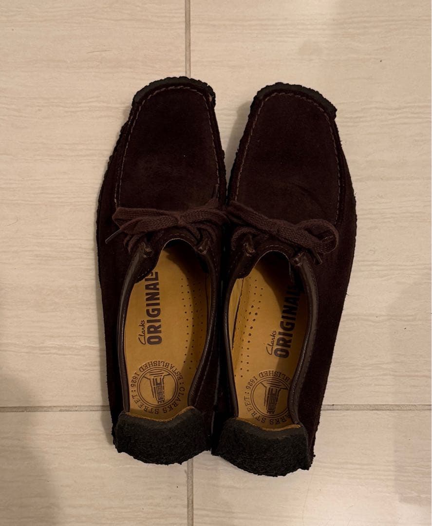 クラークス　ナタリー　スエード　ダークブラウン　UK7.5 US8 25.5cm