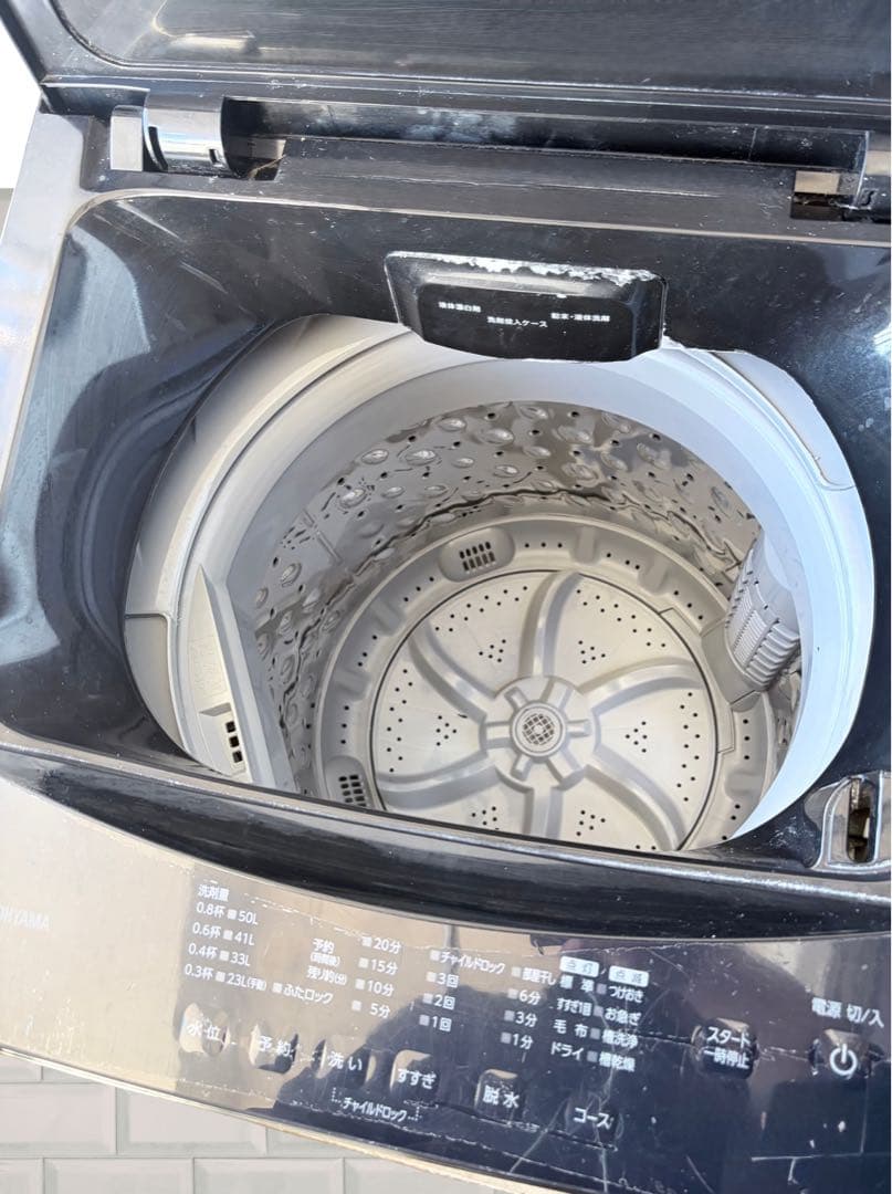 アイリスオーヤマ 全自動洗濯機 6.0kg IAW-T605BL 2023年製