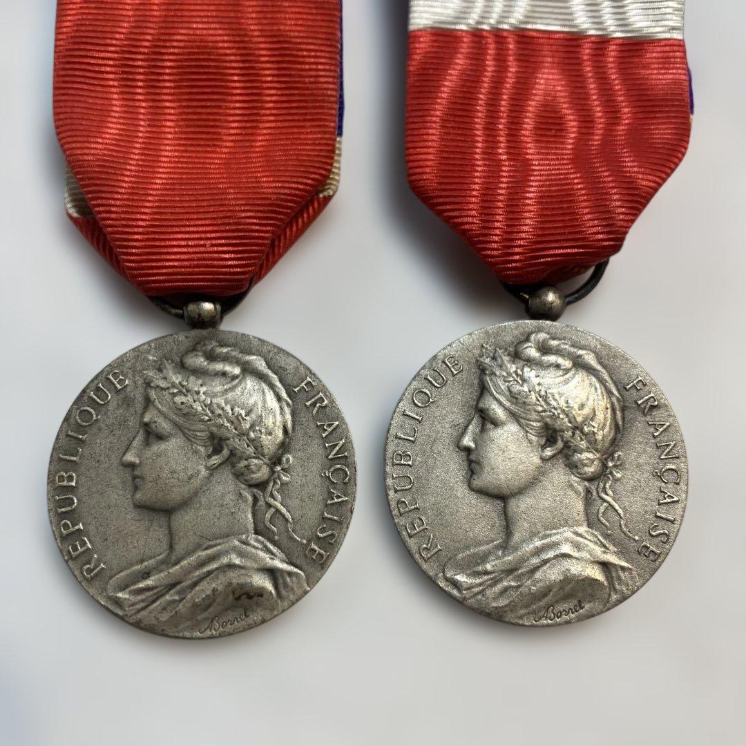 HONNEUR TRAVAIL 労働勲章 メダル 銀 フランス
