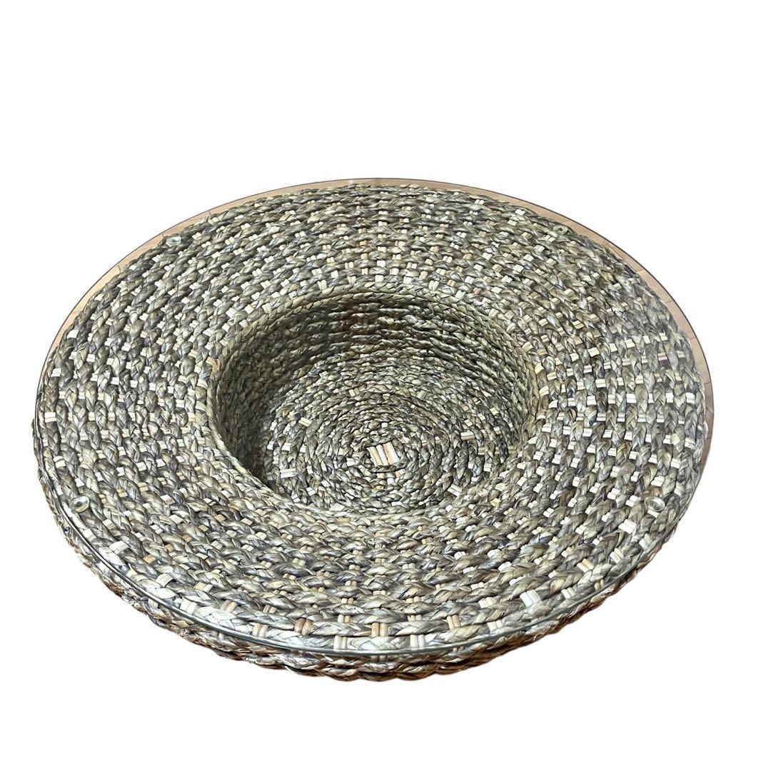 桜屋工業 マルコットテーブル ウォーターヒヤシンス 丸テーブル ガラス