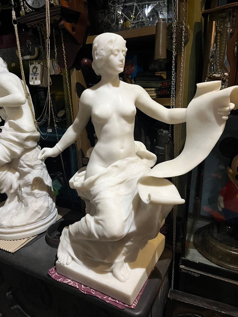 おチビさん専用 天然大理石ヴィーナス 、本物大理石彫刻 高さ63 幅60 約35 hat019-1305-1.jpg