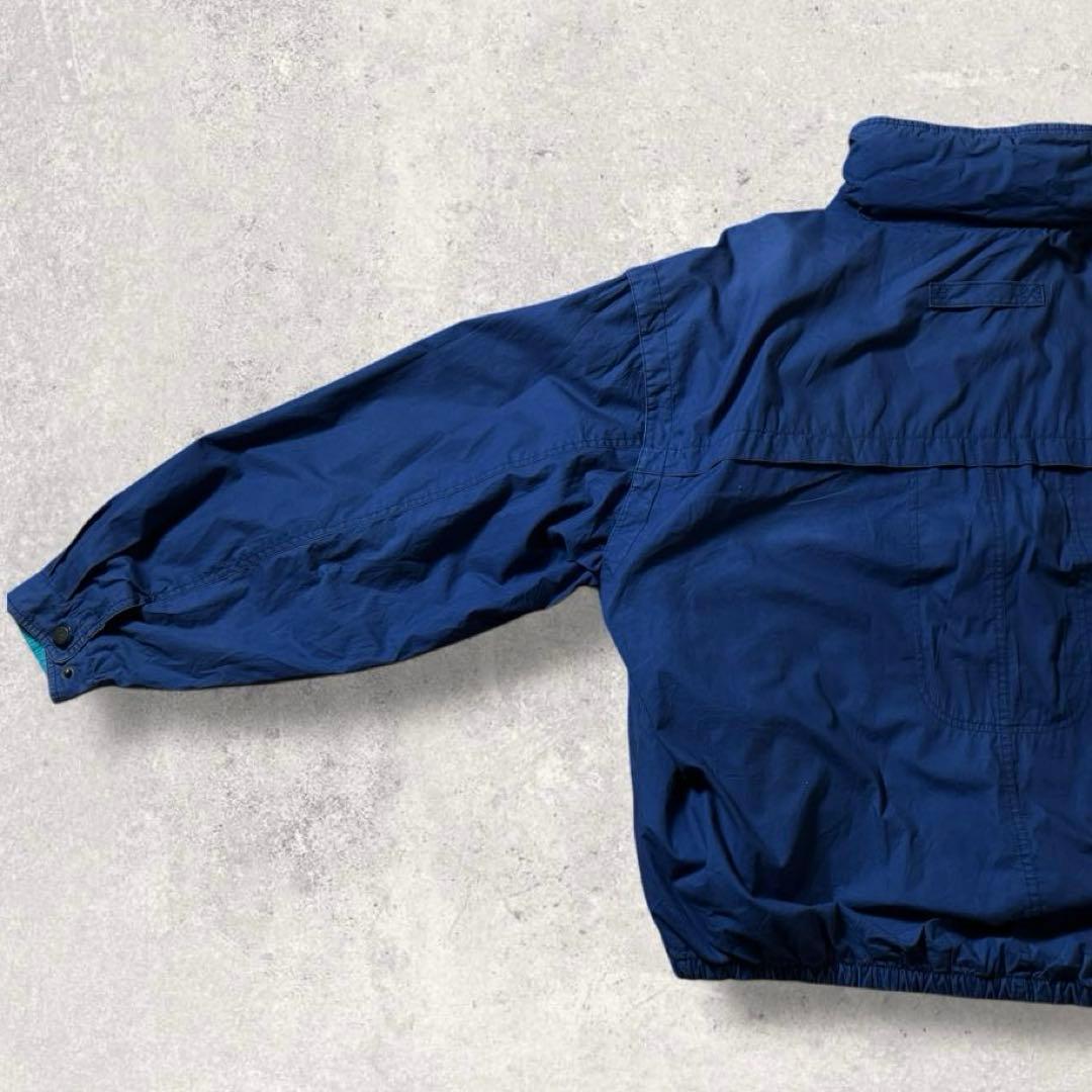 90s Disneyナイロンジャケット紺ネイビーミッキーマウス刺繍パッカブル