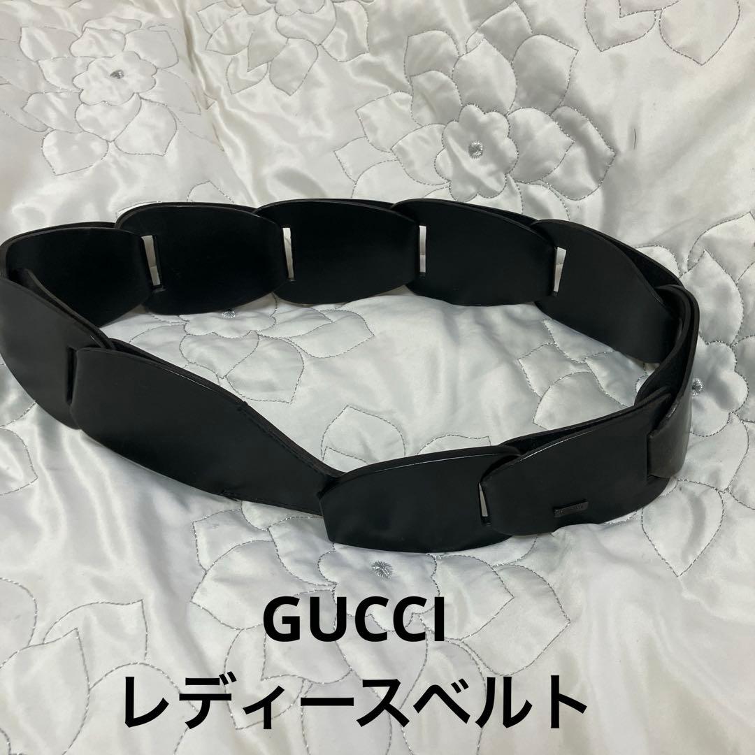 値下げ‼️GUCCI ブラックレザーベルト グッチ GUCCI ベルト メンズ カーフスキンレザー 本革 マーモント