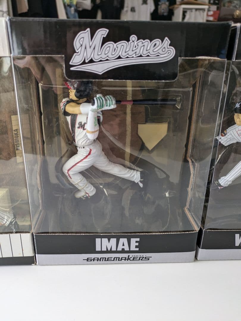 もなか商品　GAME MAKERSフィギュア　千葉ロッテ3体　未使用未開封