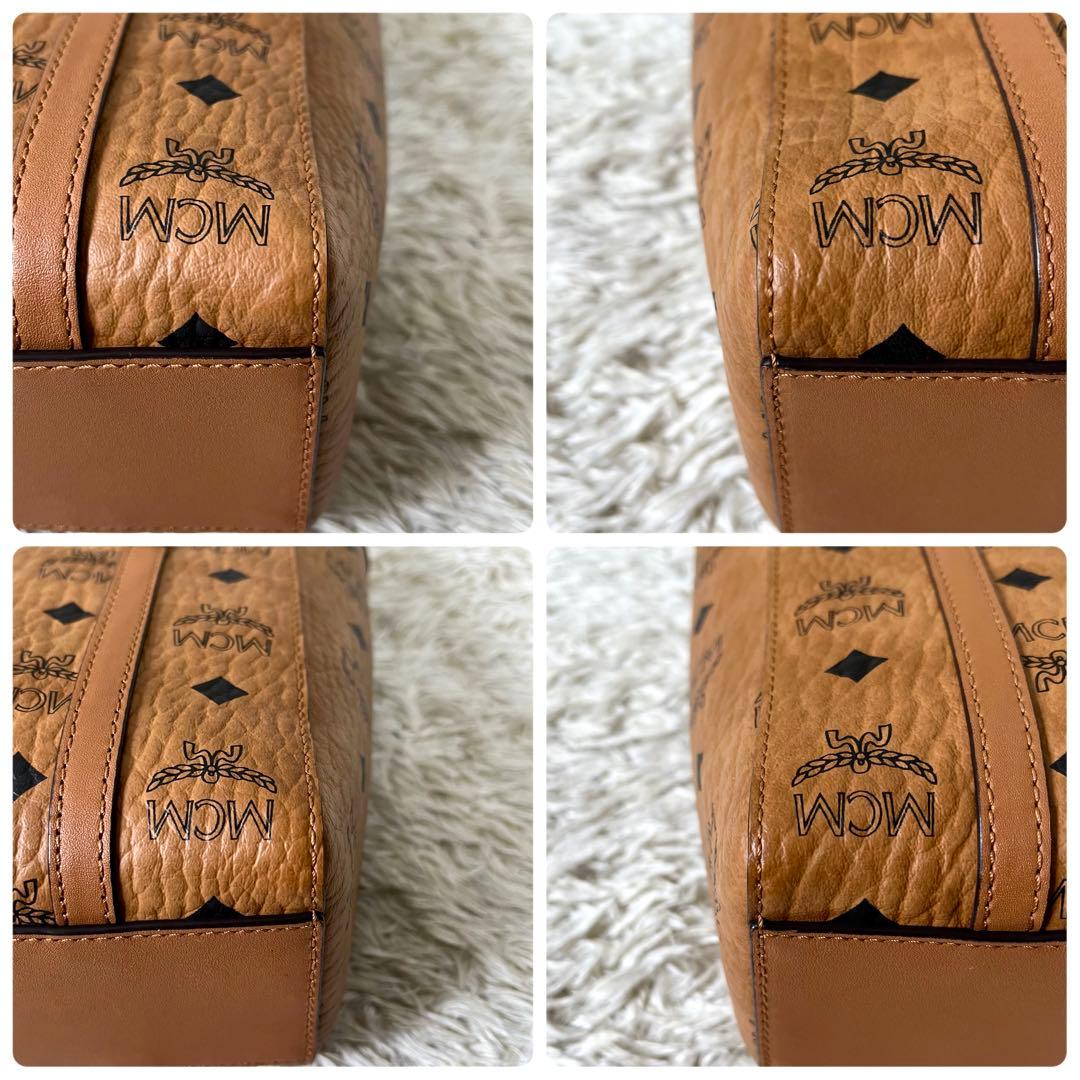 MCM TONI トップジップ ショッパー 2way ショルダーバッグ ブラウン