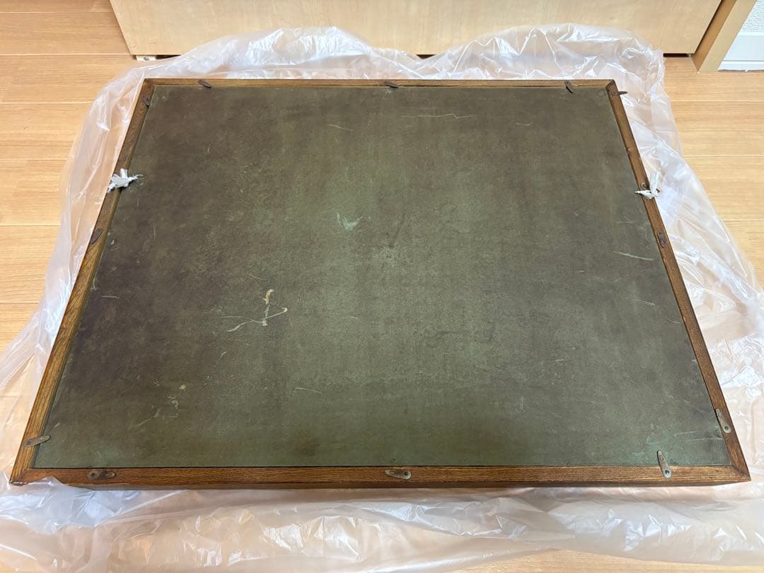 田中角栄】色紙「末ついに海となるべき山水も しばし木の葉の下くぐる