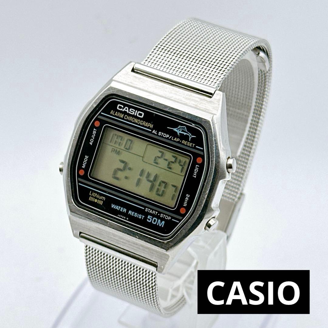 稼動 ビンテージ CASIO カシオ W-36 デジタル メンズ腕時計 レア