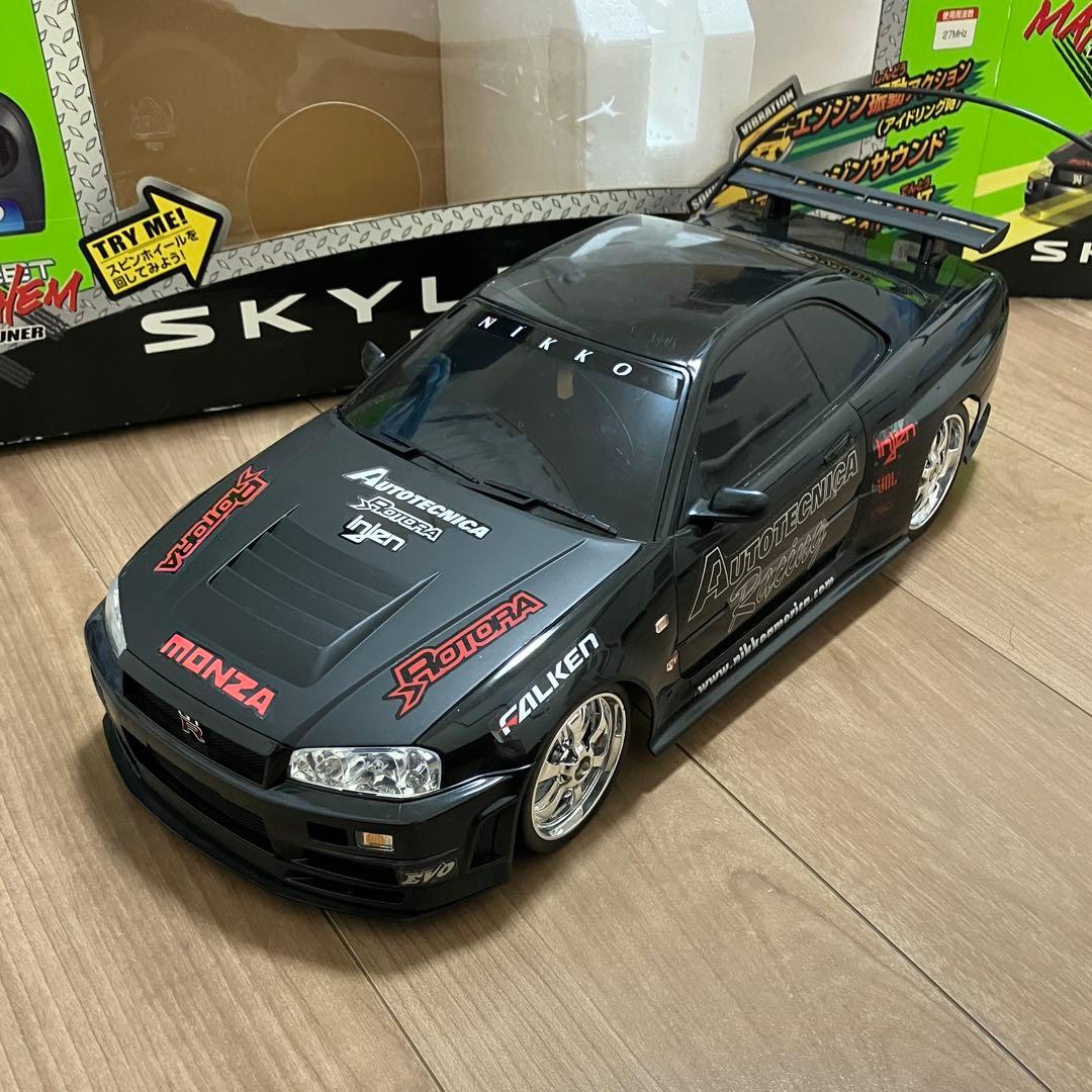 動作OK ニッコー NIKKO 1/10 スカイライン R34 GTR ラジコン - メルカリ