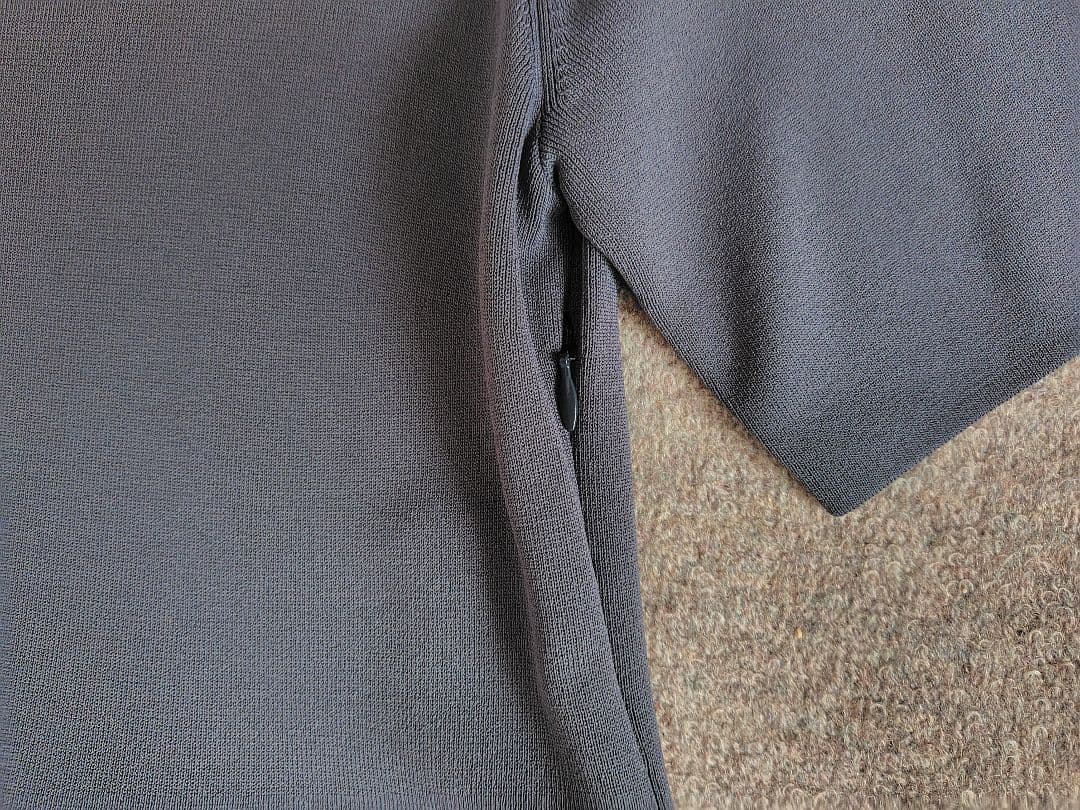 新品 AMACA アマカ 布帛コンビニットワンピース 38 ネイビー46200円