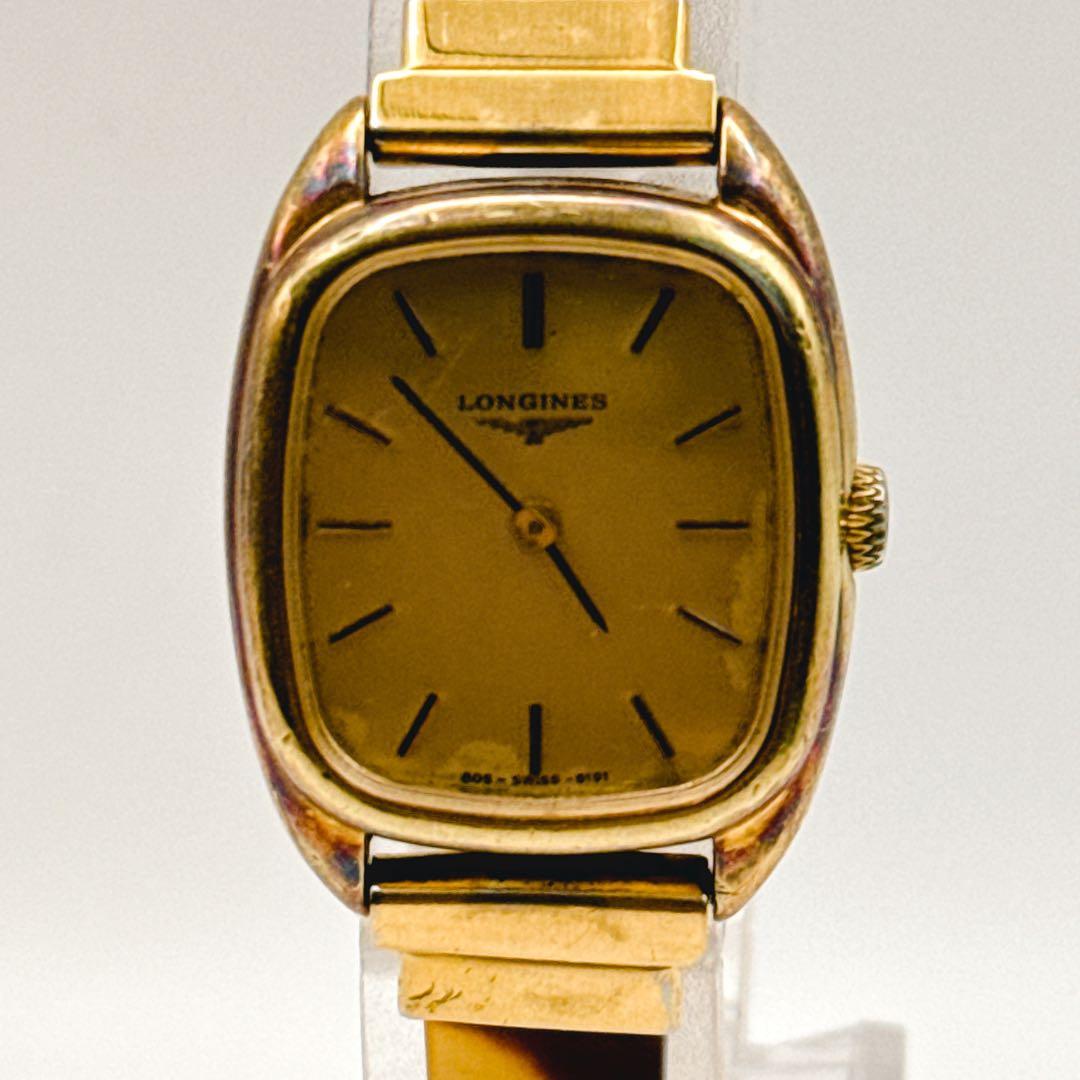 稼働品 ロンジン 手巻き レディース 腕時計 スイス ゴールド Longines