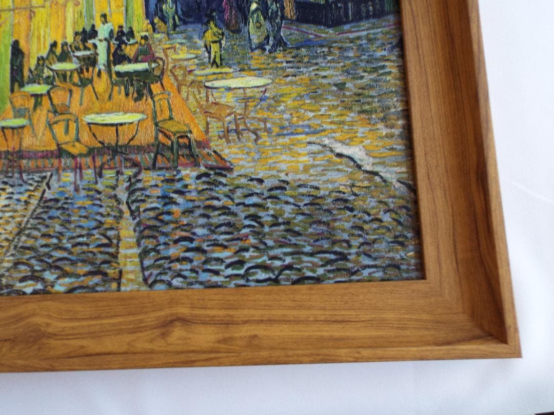 ゴッホ 夜のカフェテラス ゴッホの立体複製画「アルゴグラフ」 - メルカリ