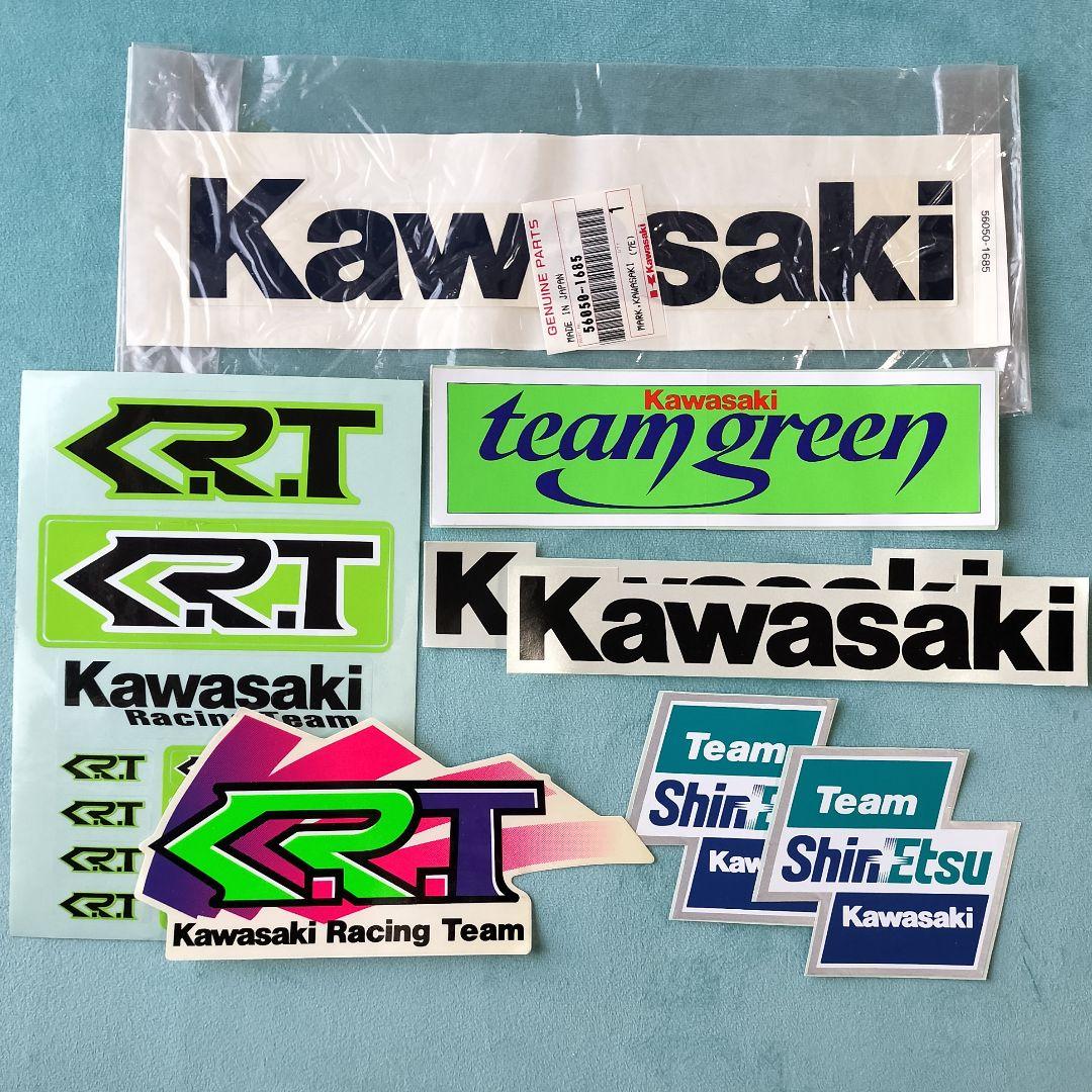当時物 カワサキ ステッカー 8枚 KRT team green ZXR 純正 - メルカリ