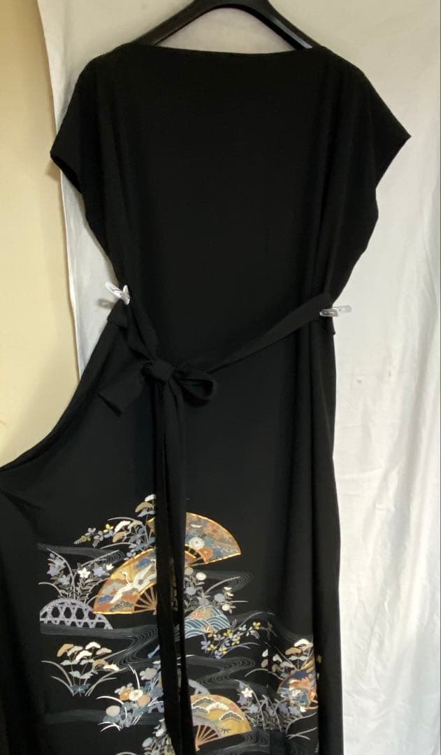 黒留袖リメイク ボレロ付きロングドレス 大きいサイズ - メルカリ
