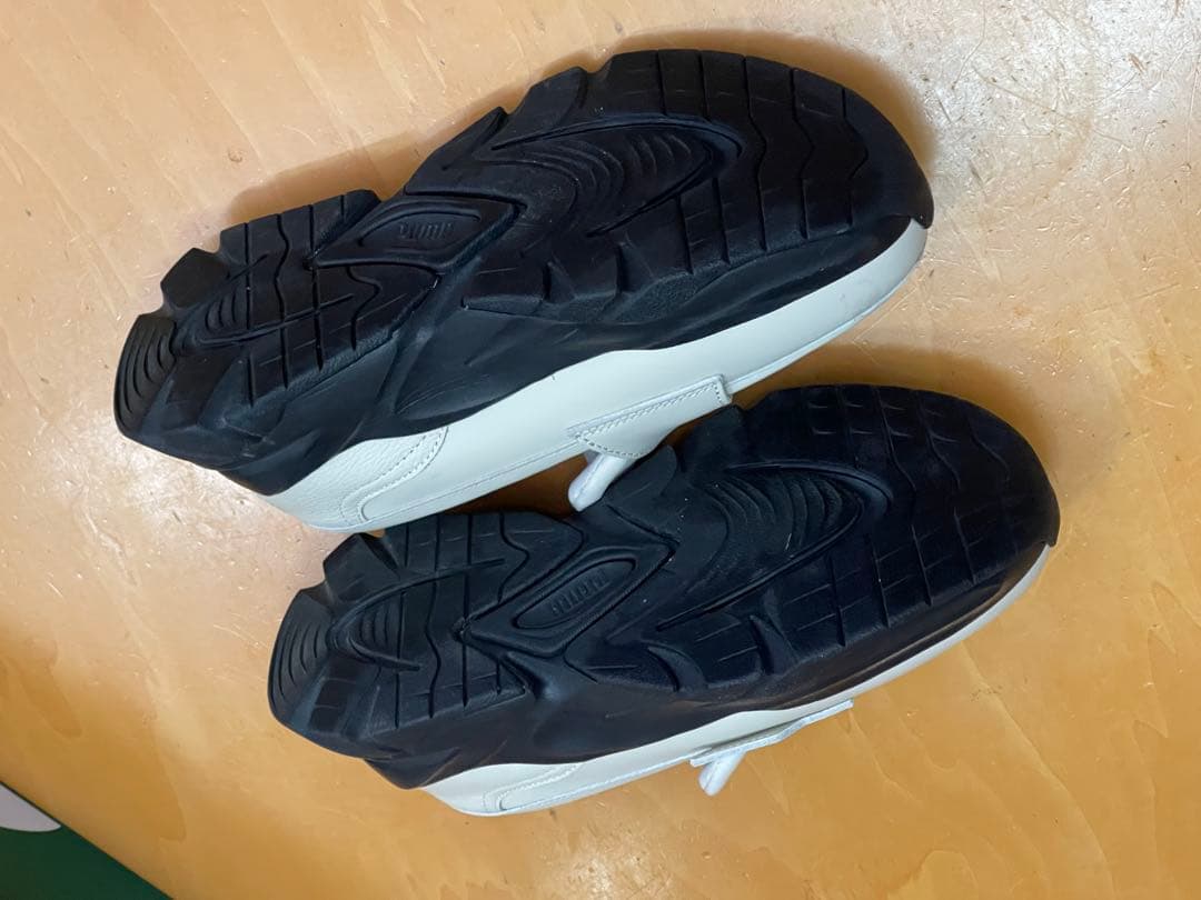 PUMA ホワイト ローファー ベルクロ23.5cm