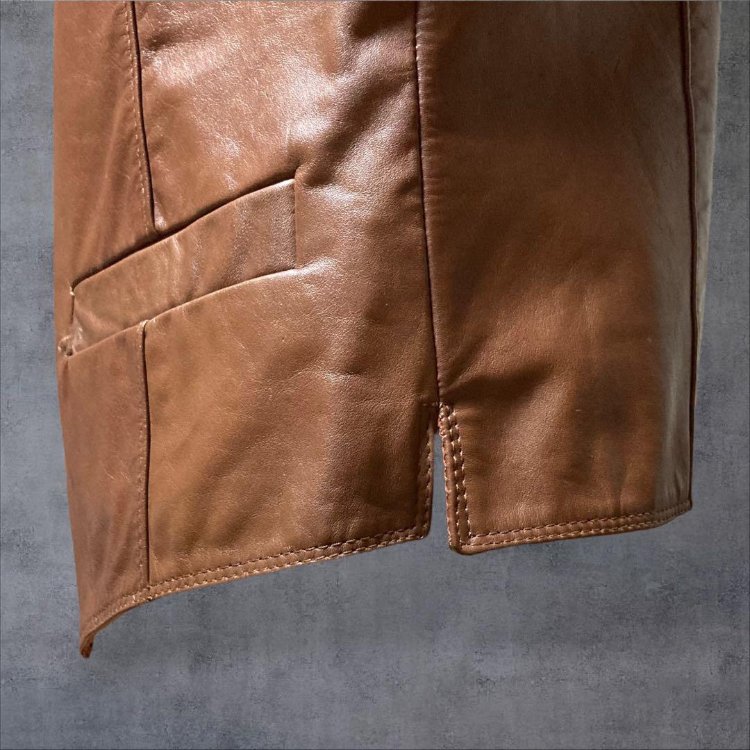 わと様専用 Vintage Vest ウイルソンズ レザー革ベストブラウンM