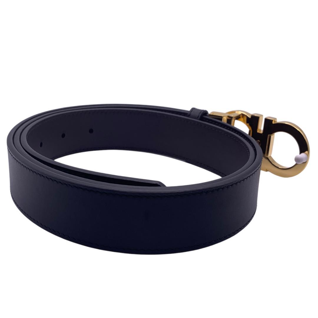 美品Ferragamo フェラガモ ベルト リバーシブル 調整可 最大120cm