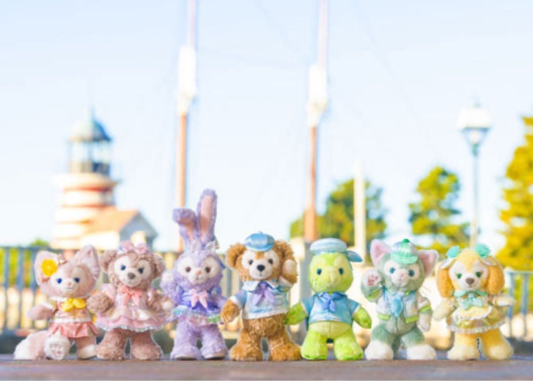 ち*い様 ジェラトーニ　カラフルハピネス　20周年　ポージープラッシー　ダッフィ カラフルハピネス 20周年記念 ジェラトーニ ポージープラッシー - メルカリ