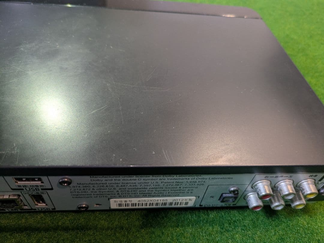 ジャンク品】TOSHIBA レグザ ブルーレイディスクレコーダー リモコン付