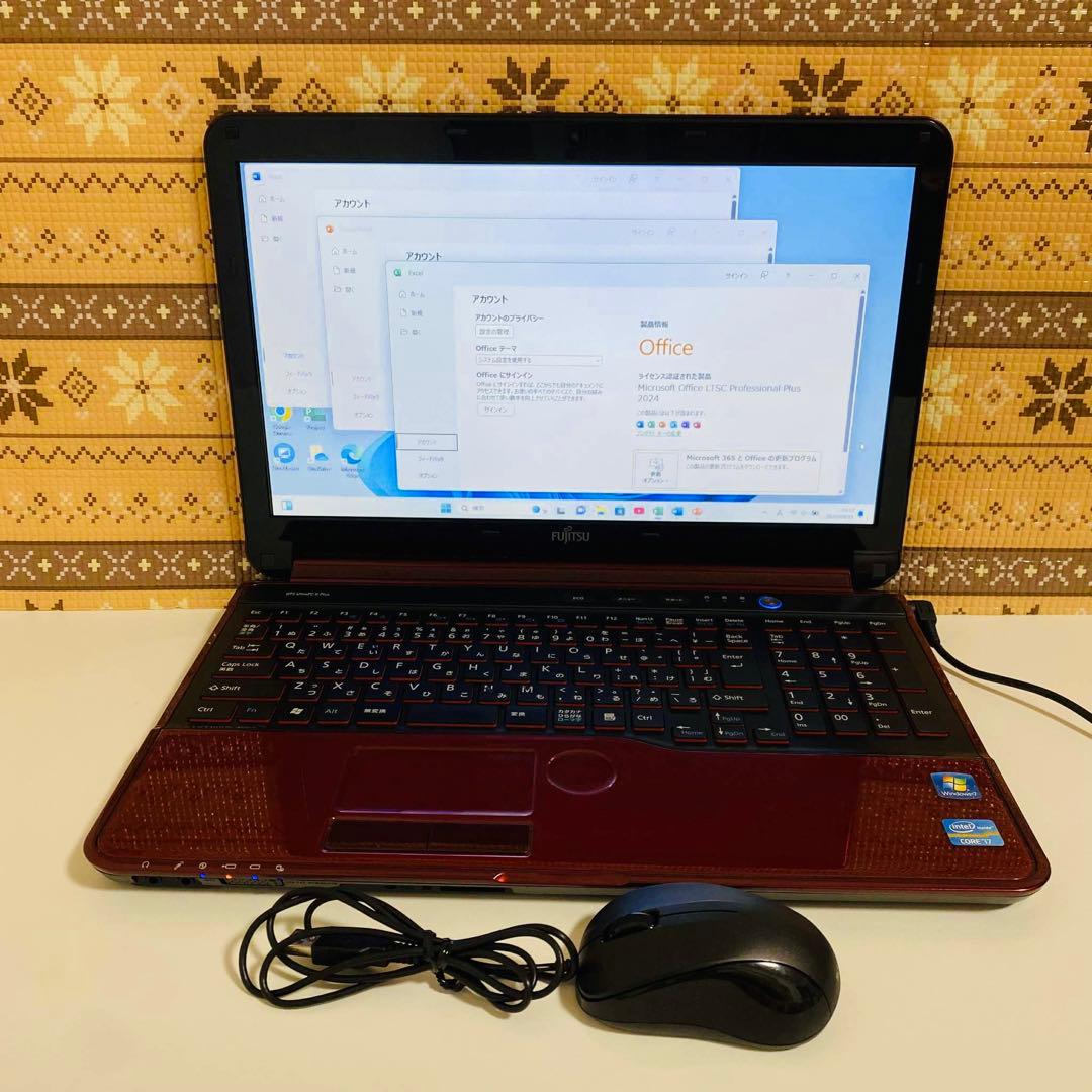 Y806 Fujitsuノートパソコン i7メモリ8G高速 Windows11 - メルカリ