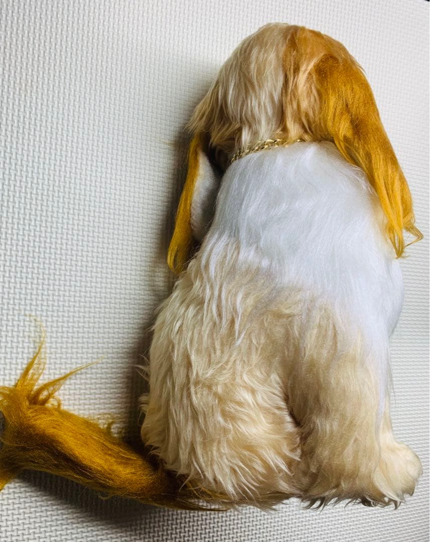 昭和レトロ カネカロン ぬいぐるみ 当時物 犬 いぬ ブラシ付き 高級