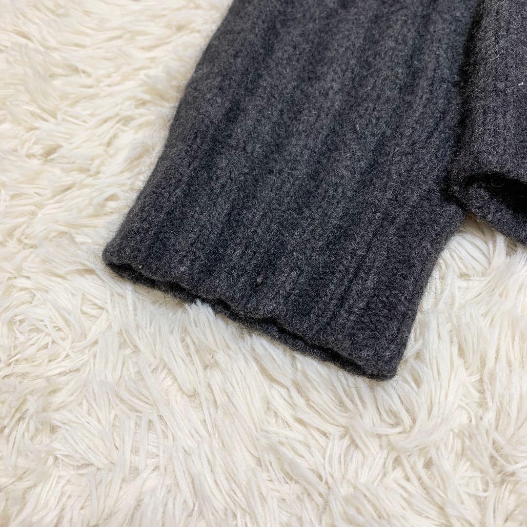 ロエベ LOEWE タートルネックニット カシミヤ セーター グレー 48