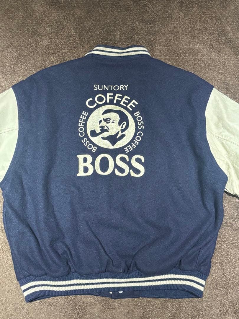 BOSS スタジャン ネイビー 希少 非売品 ボスジャン