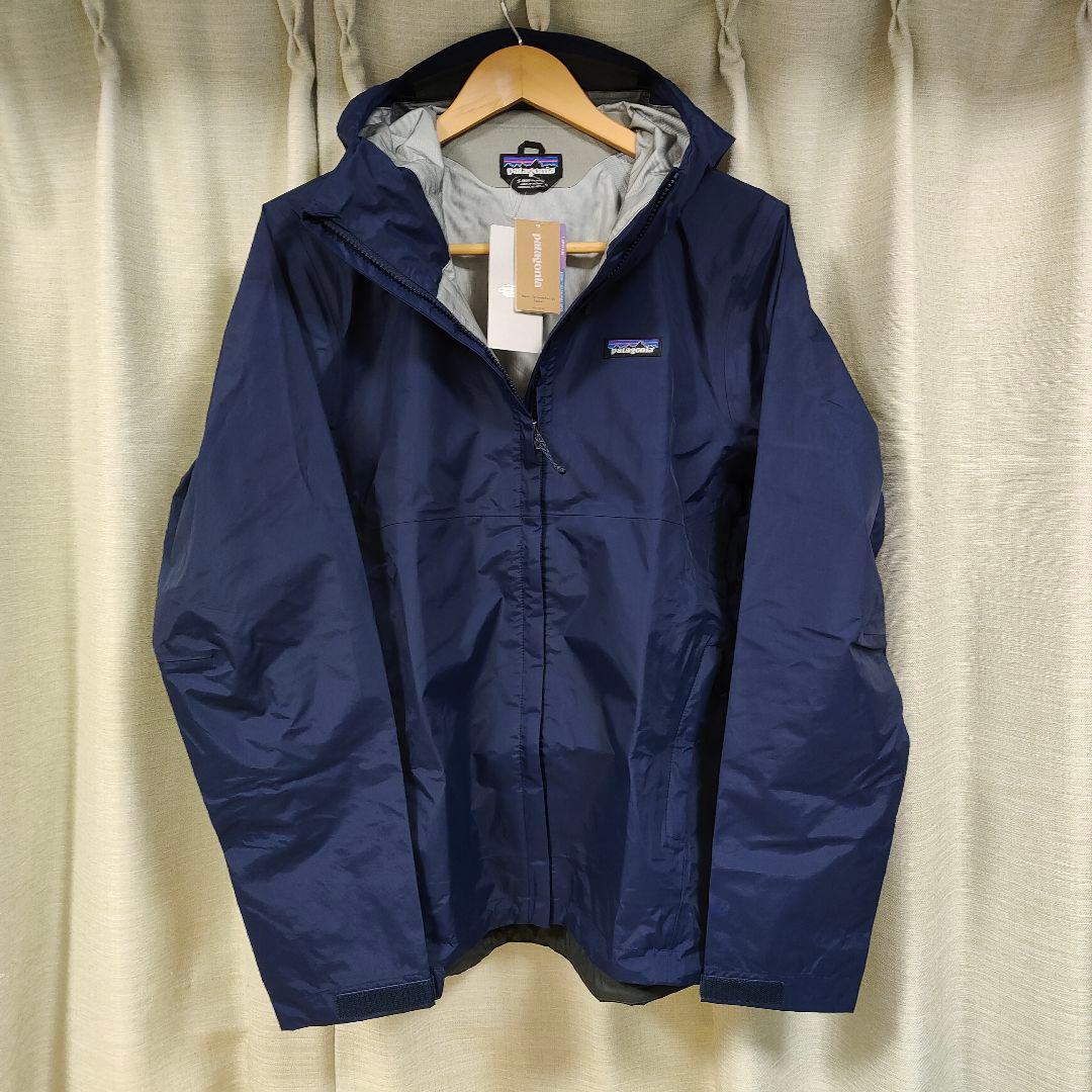 パタゴニア トレントシェル 3Lレインジャケット S ネイビー 85240