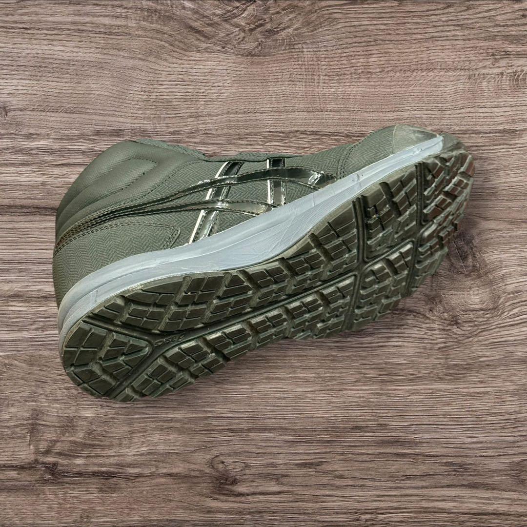 49B1 ASICS 安全靴 ハイカット 25.5cm ブラック　ワークシューズ