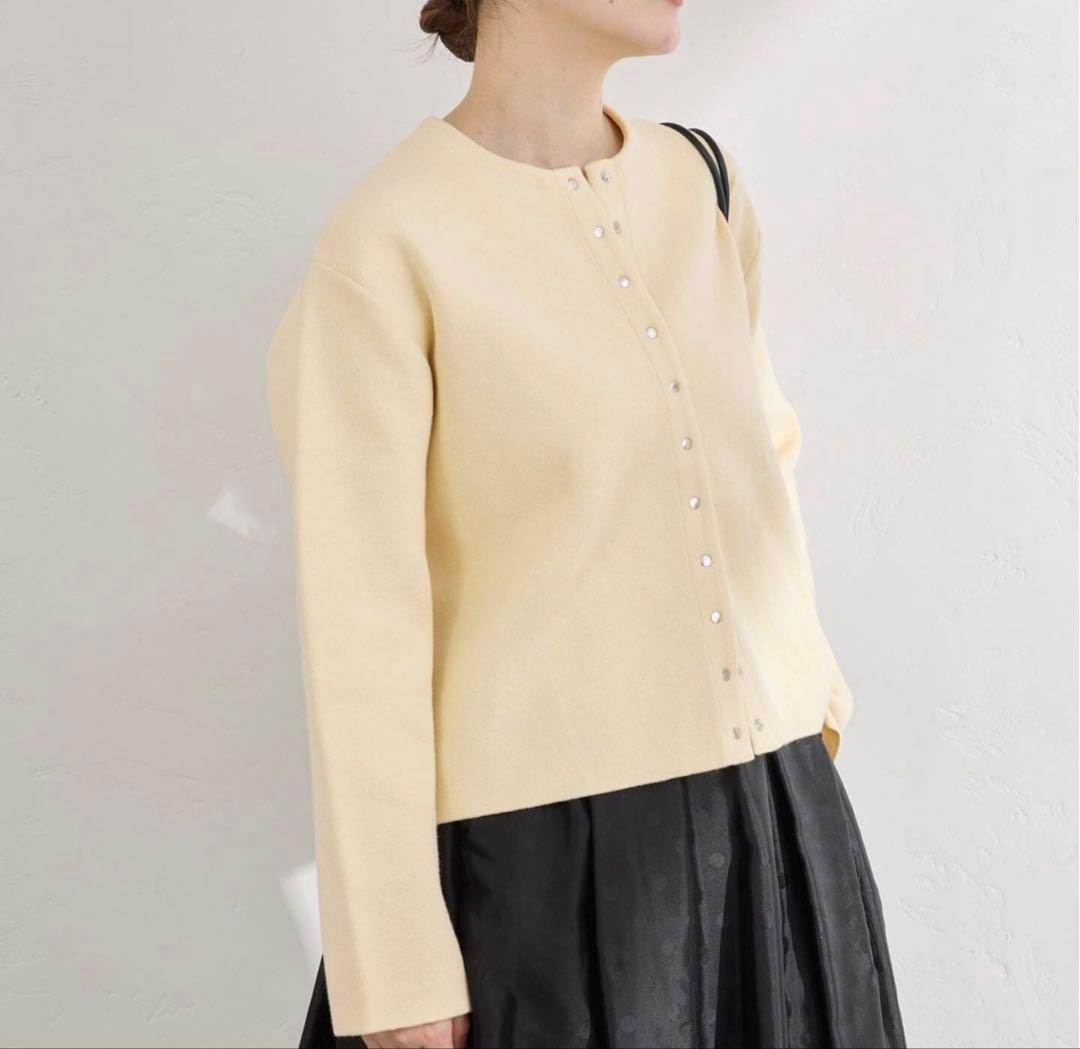 IENA ダブルフェイススナップカーディガン IENA（イエナ） カーディガン 「追加」ダブルフェイススナップ