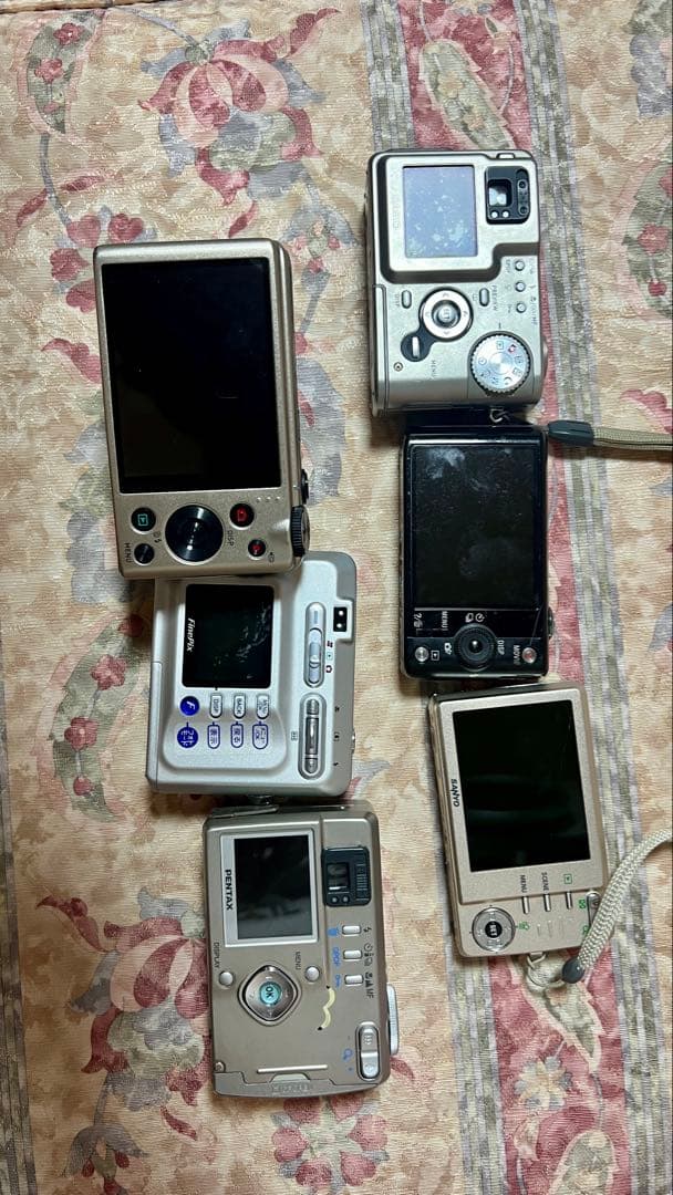 コンパクトデジタルカメラ 6台セット ジャンク品の通販はau PAY